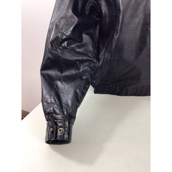 Vintage Leather Motorcycle Jacket Coat Mens Medium - Picture 7 of 10